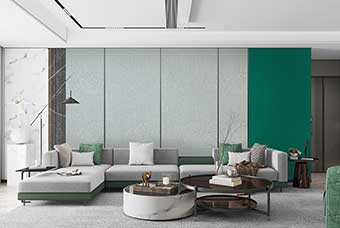 衡阳轻奢风格-客厅